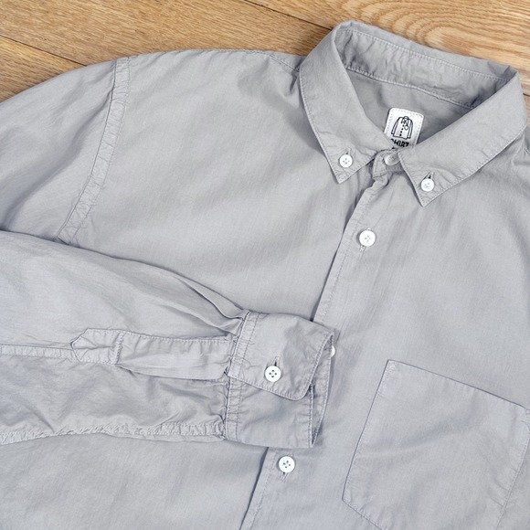 KATO BY HIROSHI KATO Other - KATO BY HIROSHI KATO Men Light Grey Button Down Shirt Size SMALL Cotton